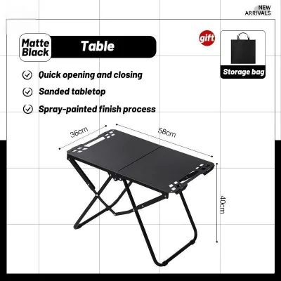 【Fast delivery】Foldable Camping Table Aluminum Tactical Table Outdoor Hydraulic Multifunctional BBQ Stand for Camping Gear