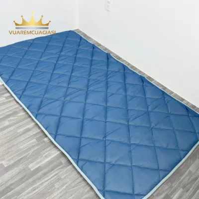 Nệm Topper Điều Hòa Văn Phòng Tấm Trải Sàn Ngủ Trưa Gấp Gọn Chất Liệu Vải Tencel Topper Nệm Độ Dày 3cm SUPPERCOOL