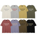Fog State ESSENTIALS Niche Fashion Brand American Summer Cotton Loose Fear Of God Men's Couple Short Sleeve T-shirt Titleist style. 
