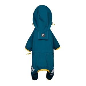 SAVVYSHELF Waterproof Dog Raincoat Reflective Lightweight Jumpsuit Raincoat Breathable Leash Hole Dogs Overalls for Small Medium Dogs