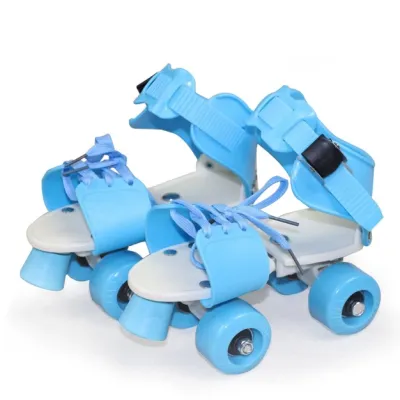 TIDEBUY Double Roller Skates for Girls Adjustable 4 Wheels Roller Skates for Kid Shoes Protective Gear Included Helmet
