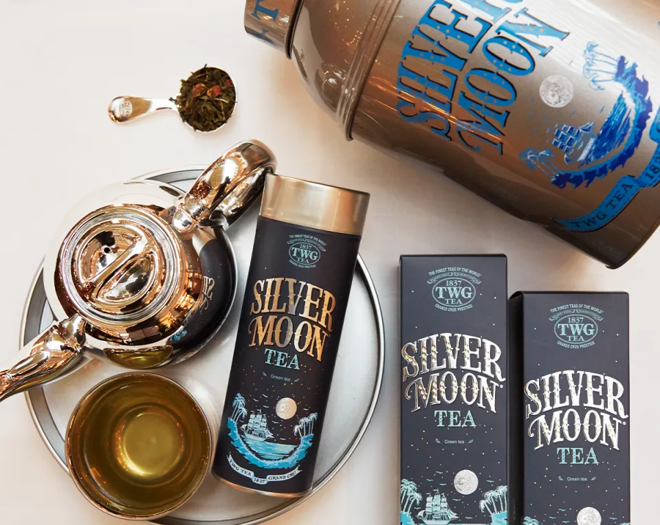 TWG Tea | Silver Moon Tea, Loose Leaf Green Tea in Haute Couture