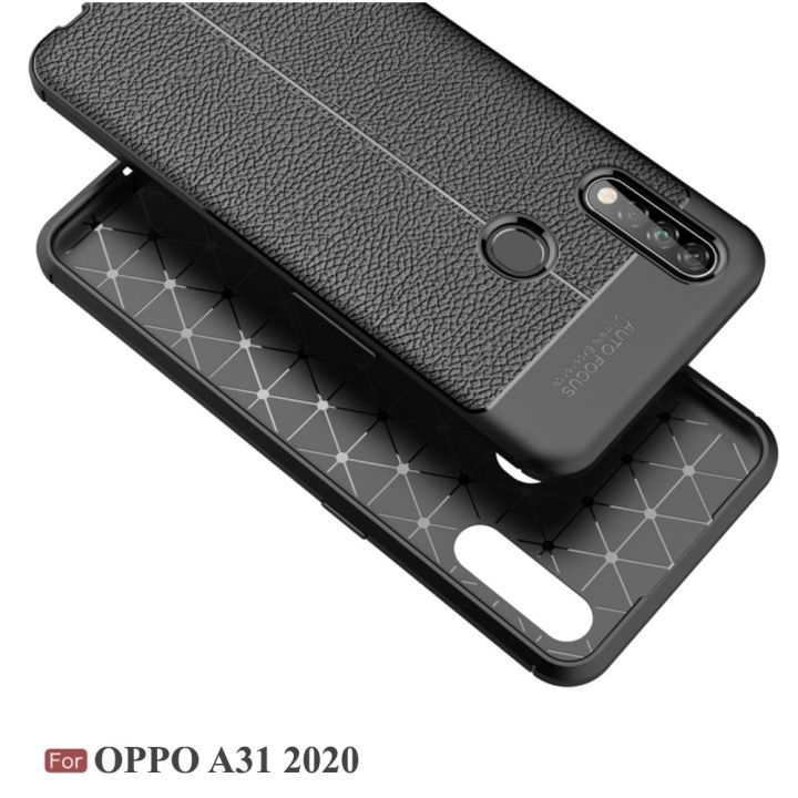 Autofocus Case Oppo A31 2020 Softcase Silikon Hitam Polos