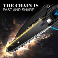ONEVAN 11000RPM Brushless Electric Chain Saw With Safety Lock Cordless Handheld Pruning Saw Woodworking Electric Saw Cutting Tool，For Makita 18V Battery. 