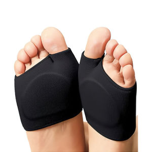 1 Pair Forefoot Pads Gel Sleeve Breathable Silicone Gel Half Insoles Forefoot Pain Relief Shoe Pads Bunion Corrector