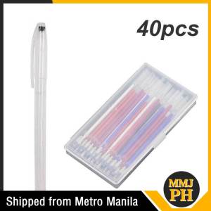 40Pcs Heat Erasable Magic Marker Pen Temperature Disappearing Fabric Pens For DIY Craft Sewing
