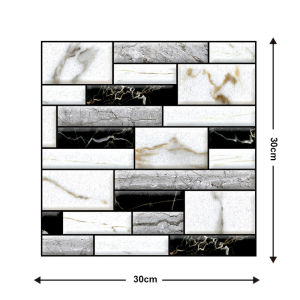 10PCS Self Adhesive Wallpaper Optional Brick Pattern Home Decoration for Living Room Bedroom Kitchen Waterproof Wall Stickers