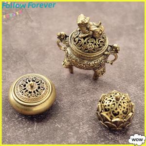 【Follow】【New Arrived】 COD กระถางธูปทองเหลืองขนาดเล็กลายดอกบัว Jiuding