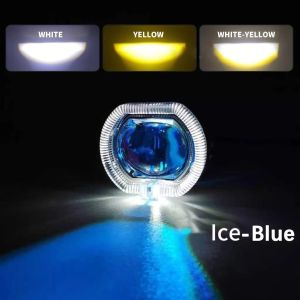 Projie Biled Cut Off 2.5 Inch Body Crome Silver Headlight Biled Projector High Low Universal