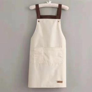 Waterproof Apron Coffee Shop Barber Working Bib Kitchen Cooking BBQ Adjustable Aprons