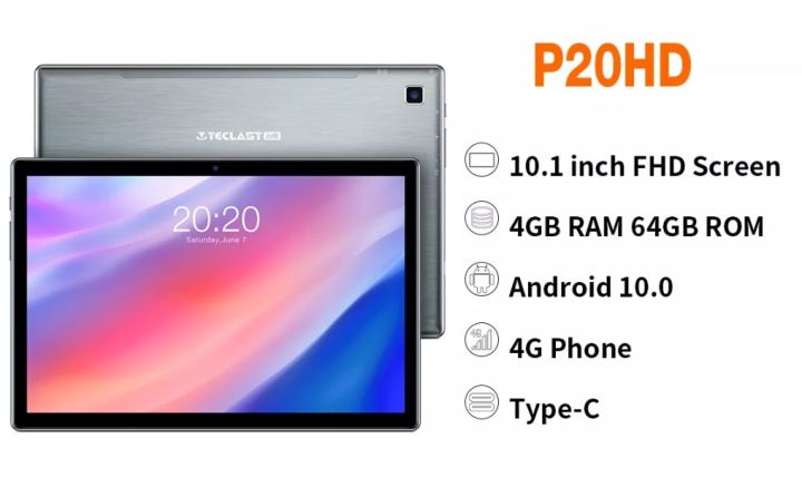 TECLAST P20HD 10.1 INCH TABLET 4GB RAM 64B ROM– READY STOCK | Lazada