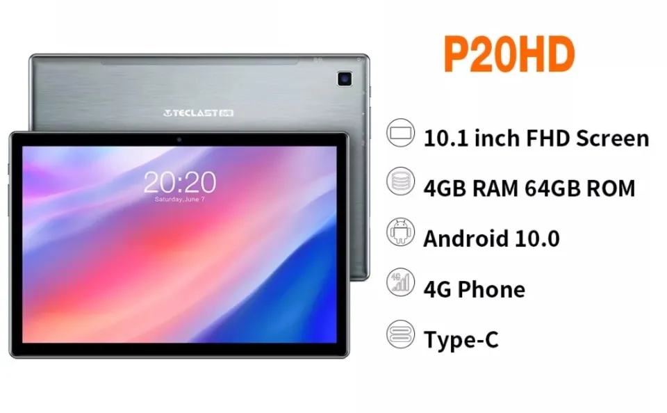 TECLAST P20HD 10.1 インチ 4GB メモリー 64GB RO TECLAST P20HD