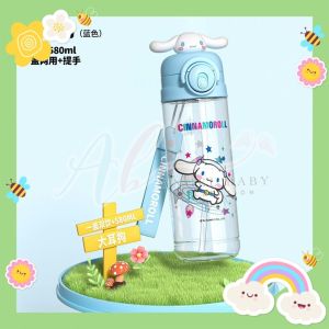 Angel Baby Cartoon Ultraman Kuromi Cinnamoroll Kitty Kids Tritan Water Bottle with Straw Tritan 材质卡通水瓶