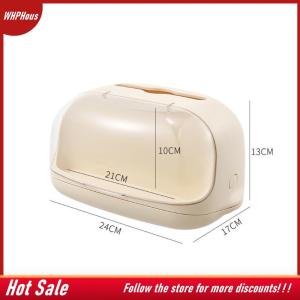 【COD】🔥🔥🔥 Light Luxury Tissue Box Soft Waterproof Tissue Box Cover Plastic Reusable Wet Wipe Box Holder Bathroom Kitchen Paper Holder