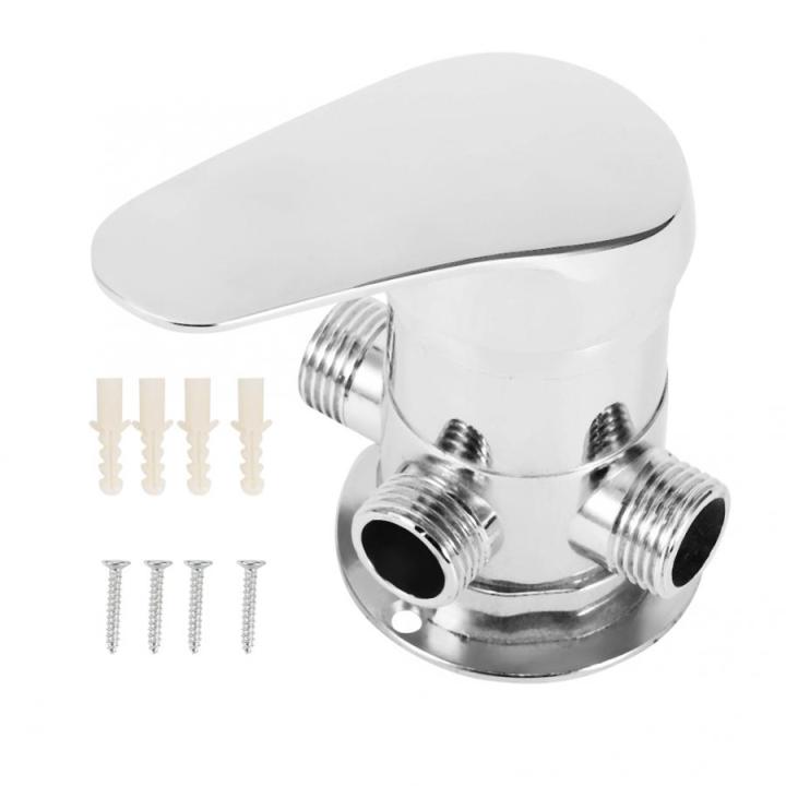 Valve G1/2In 3 Way Bathroom Angle Valve For Shower Head Water Separator Shower Diverter Switch
