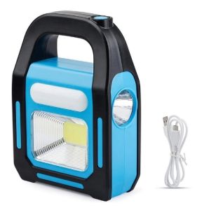 Solar 3 In 1 USB Rechargeable Cob Camping Lamp Work Light Led Usb Charging Outdoor Lantern Waterproof Night Hand Lamp Emergency Flashlight LED Light