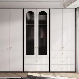 Closet One Door To The Top Home Bedroom French Cream Wind Storage Cabinet White Storage Assembly Large Closet
