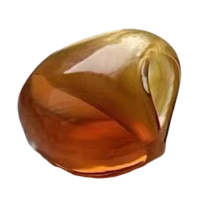 Glossy Resin Statement Ring Lightweight Design Finger Trendy Pearlescents Accessory For Outfit Enhancement