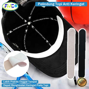 Stiker Penyerap Keringat Topi Stiker Kerah Serbaguna Hat Sweat Guard Band Stiker Tape Pelindung Topi Anti Keringat Stiker Kerah Isi 10pcs Sweatband Topi Tape Hat Sweat Liner