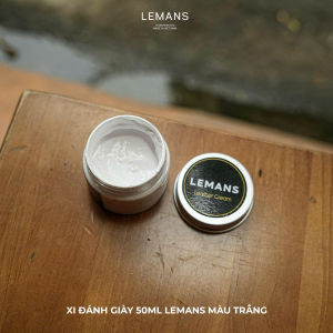 [XI ĐÁNH GIÀY 50ML] LEMANS 4 màu Đen Nâu Trắng và không mầu.2 dưỡng phục hồi các loại da