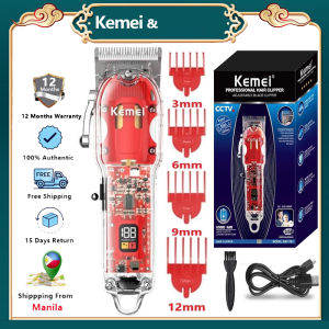 Kemei KM-1761 Cordless Professional Hair Clipper Rechargeable Male’s Lithium Beard Hair Trimmer Electric Haircut Machine