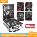 REAIM Tool Kit 187 PCS Tools Set Bengkel Dan Rumah Koper Set Bahan Kuat Alat Maintenance Toolbox. 