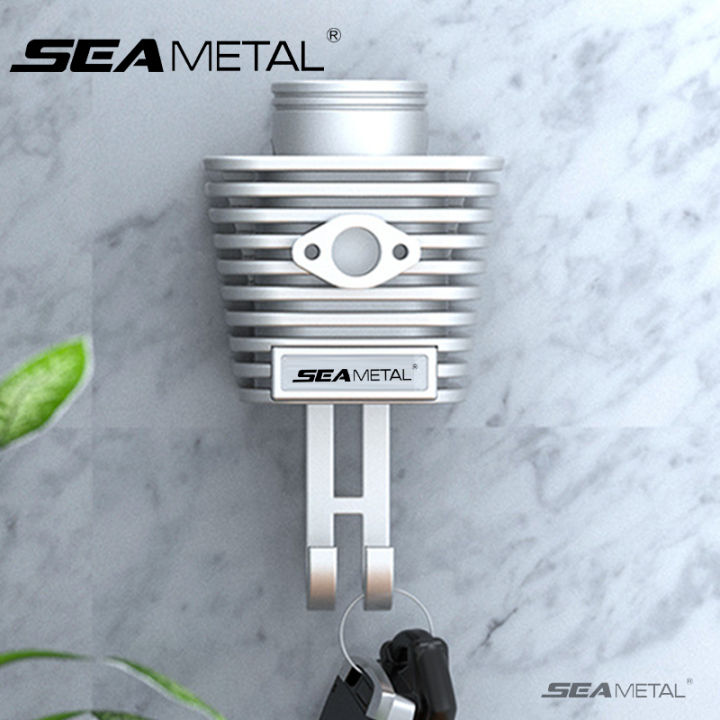 SEAMETAL%20Wall-mounted%20Key%20Hanger%20Hook%20Moto%20Cylinder%20Style%20Strong%20Adhesive%20Hook%20Holder%20Home%20Storage%20Organizer%20-%20Image%202