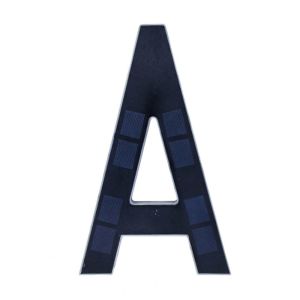 FUNG No Wiring Solar Lighted House Numbers Light 6.7IN Waterproof LED Address Numbers Signs Address Sign Illuminated Exterior LED House Number Plaque Yard