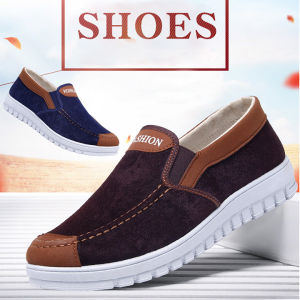 Giày Nam Lười Giày Sục Nam Vải NUBUCK Mịn Màng AL1125 Phong Cách Hàn Quốc Êm Chân