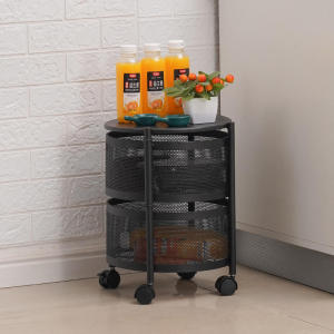 Kitchen Rotating Vegetable Rack Multi-Layer Movable Rack Fruit Storage Rotating Storage LEXING BRAND