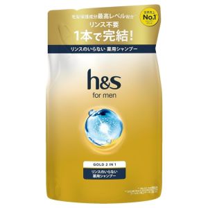 H&S for Men Gold 2in1 Shampoo 350ml Pump/300ml Refill Directly from Japan