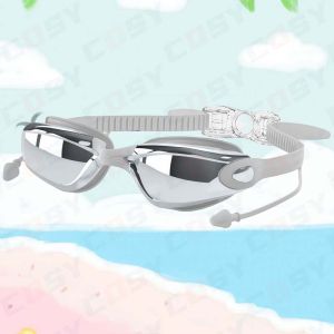 แว่นตาว่ายน้ำ HD (ไม่มีกล่องนะคะ) ผู้ใหญ่ป้องกันหมอกชุบ Sunglasses Swimming Goggles แว่นตาว่ายน้ำสำหรับผู้ชายและผู้หญิง ซิลิโคนแว่นตาว่ายน้ำกันน้ำ (สินค้าพร้อมส่ง)