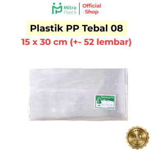 Plastik PP Tebal 08 15x30 17x30 23x35 23x40 Kantong Bening Snack Keripik
