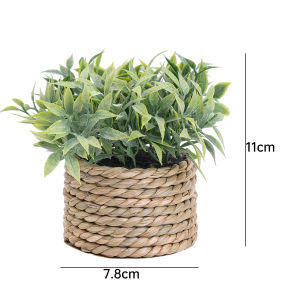 Grass Woven Fake Potted Plant Simulated Green Plant Decoration Artificial Plants Eucalyptus Living Room Office Home Decoration