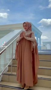 Kaftan Terbaru Jumbo Cleo Free Turban Kepala & Manset Gamis