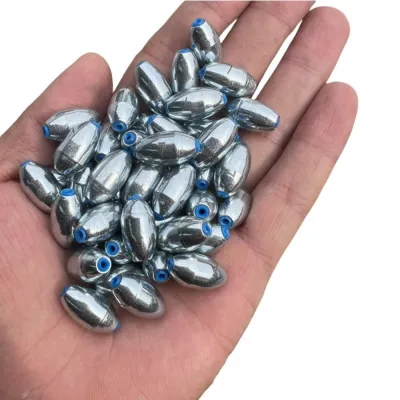 NOBLELYN 20pcs 3g/4g/5g/6g/7g/8g/9g/10g Fishing Sinkers Carp Fishing Alloy carbon steel material Fishing Weight Sinker Weight Fishing Weight Carp Fishing