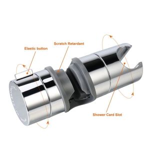 Bracket Clamp Holder Shower Tiang 360 Derajat Dapat Diatur Penyangga Kepala Shower Sower Kamar Mandi Shower Holder
