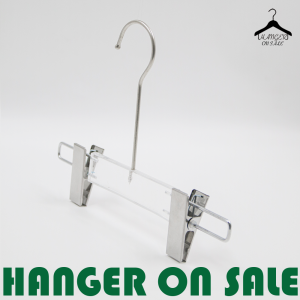 ไม้แขวนกางเกง ไม้หนีบกางเกงเด็ก หนีบกางเกงใส พลาสติกใส รุ่น หนีบ PP04เด็ก 12 ไม้