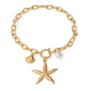 Trendy Ocean Bracelet Charm Bracelet Stylish Wristband Stainless Steel Texture for Fashion Lovers for Various Occasions