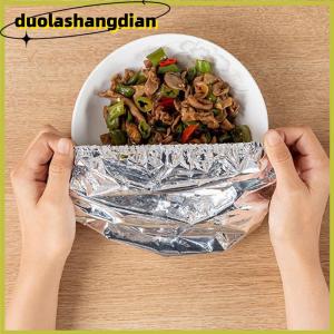 [Duola] 10ชิ้นที่หุ้มฉนวนอลูมิเนียมฟอยล์ซ้ำได้-เป็นมิตรต่อสิ่งแวดล้อมสำหรับที่คลุมอาหารในห้องครัวสำหรับเก็บชามและจานสำหรับห้องครัว