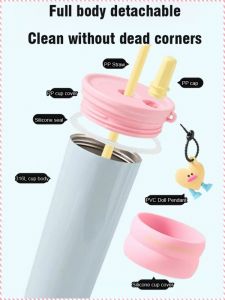 Thermos Flask Excellent Heat Preservation Stylish Simplicity Mugs Detachable Comfortable Hand Feeling