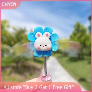 [COD] CHYIN Cute Shaking Bobble Head Flower Car Interior Ornament Decorative Flowers Car Interior Cute Floret Decoration Accessories