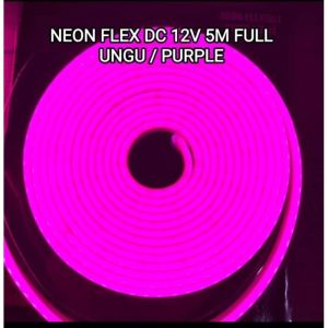 JUKE Lampu Neon Flex LED Strip DC 12V IP65 Waterproof Flexible Panjang 5 Meter Full