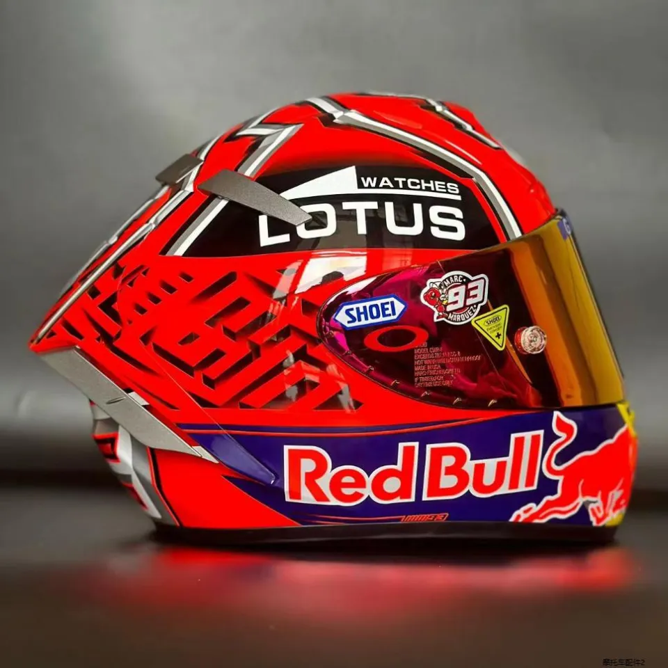 Motorcycle Helmet Free visor SHOEI X14 93 Marquez Ant Red Bull