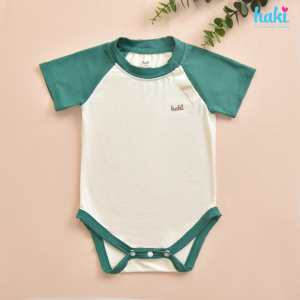 Bộ body chip cộc tay raglan vải tre cao cấp HAKI (4-12kg) body cho bé trai bé gái body suit cho bé sơ sinh BB049