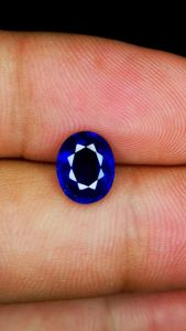 Batu permata Natural BLUE SAPPHIRE CEYLON SRILANKA+Memo NGR LAB kristal top LUSTER