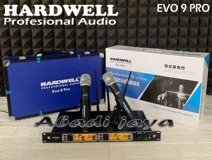 MIC WIRELESS HARDWELL EVO 9 PRO ORIGINAL MICROPHONE WIRELESS TERBAIK