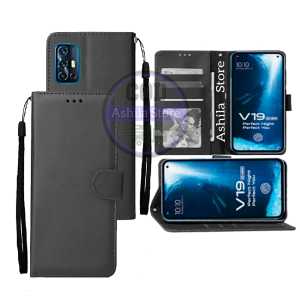 Vivo V19 Case / Casing Dompet  Flip Cover Leather Premium Sarung Buku HP Bisa Standing