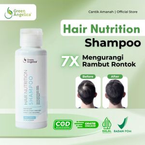 Sampo Penumbuh Rambut Rontok Shampoo Ketombe Atasi Rambut Rontok Green Angelica BPOM 100ML