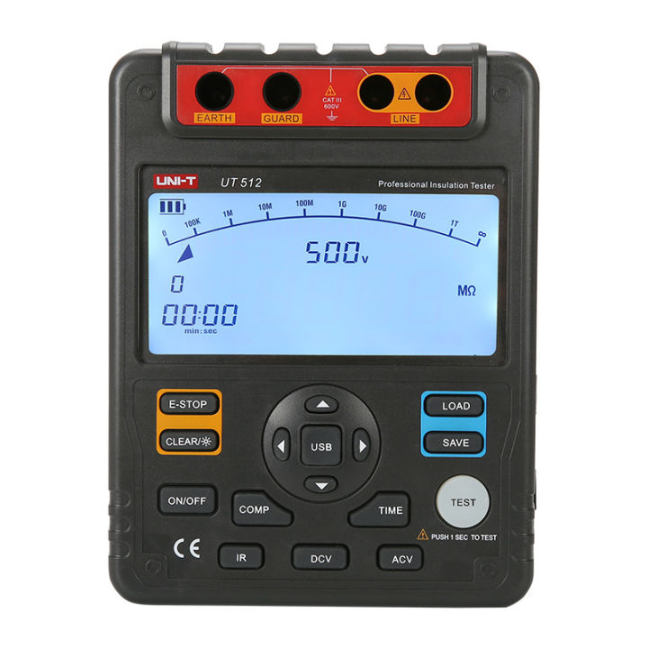 UNI-T UT511 UT512 เครื่องวัดความเป็นฉนวน เมกะโอห์ม เครื่องวัดความ ...